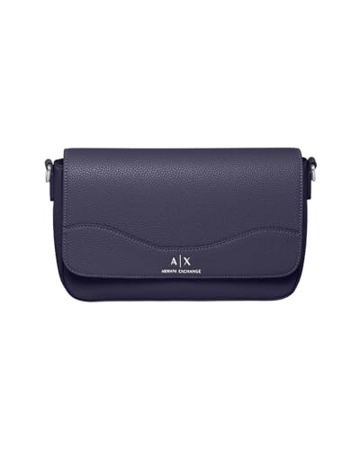 Armani Exchange Borsa da donna Essential, Wave, removibile, blu, taglia unica