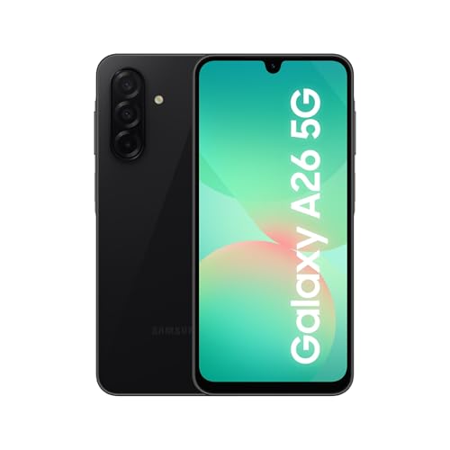 Samsung Galaxy A26 5G, Smartphone con Funzioni intelligenti, 3 anni di Garanzia del produttore, Display Super AMOLED 6.7&rdquo;, 6GB RAM, 128GB, 5.000 mAh, memoria espandibile, Black [Versione Italiana]