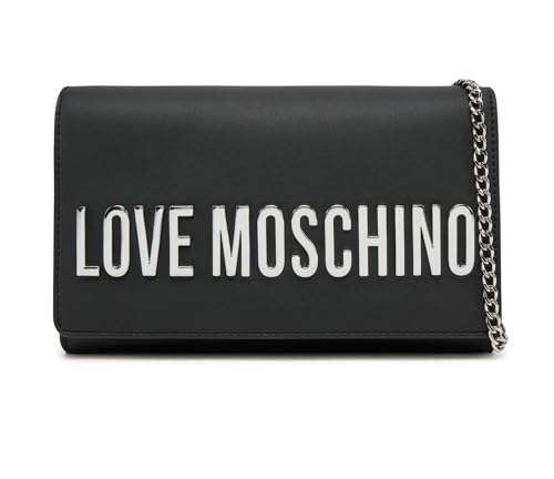 Love Moschino BORSA PU GRS NERO GALV.NIKEL