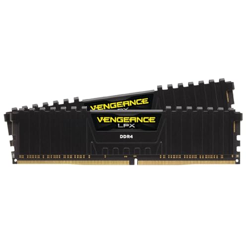 Corsair VENGEANCE LPX DDR4 RAM 32GB (2x16GB) 3200MHz CL16 Intel XMP 2.0 Memoria per computer - Nero (CMK32GX4M2E3200C16)