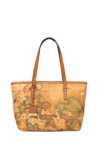 Alviero Martini 1a classe D006 Beige (Naturale) Borsa a Mano Donna 36x23x13 cm