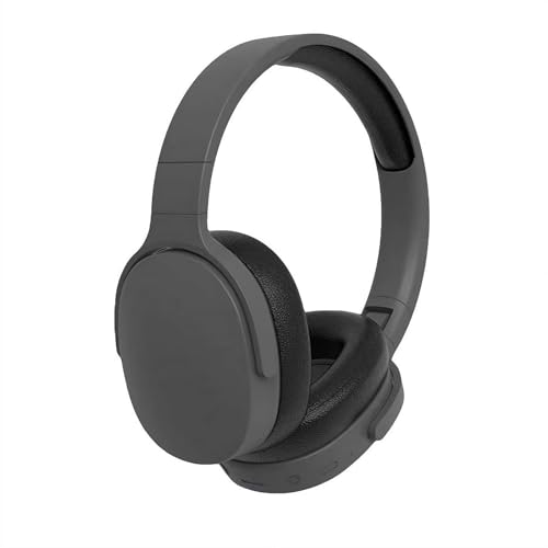 Cuffie Bluetooth over-ear, 6 ore di riproduzione, comode cuffie con bassi pesanti, cuffie HD con cancellazione del rumore, qualit&agrave; chiara delle chiamate e porta di tipo C, per viaggi, lavoro, PC