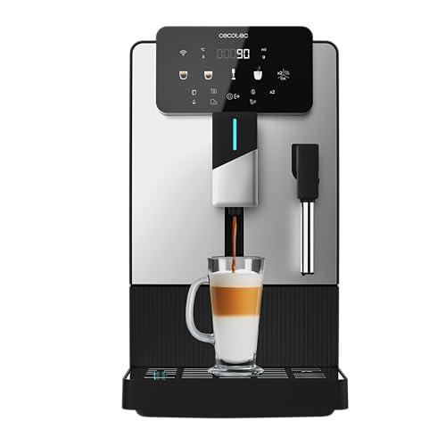 Cecotec Macchina Caff&egrave; Superautomatica Compatta Cremmaet Steam Latte Art. 19Bar, Vaporizzatore, Thermoblock, Plug&Play, Macinino Conico, 5 Livelli, Serbatoio Acqua 1.1L, Caff&egrave; 150g, Pulizia Automatica