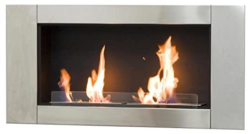 STUFA A BIOETANOLO A PARETE MOD.LONG