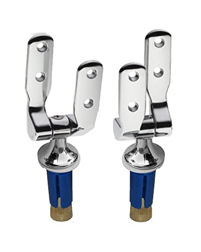 ALFEO Cerniere coprivaso sedile wc mezzi fori ciechi copriwater fisse espansione, Multicolore