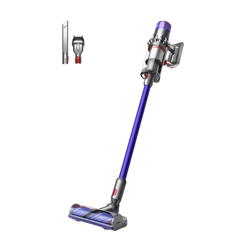 Dyson V11&trade; Advanced aspirapolvere senza filo, 200 Airwatt, autonomia 60 minuti, tecnologia anti-groviglio, aspirapolvere per pavimenti e portatile (Nichel/Viola)