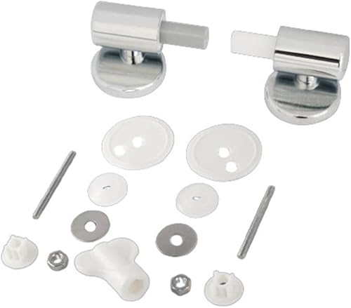 YUETTYY Cerniere a chiusura rallentata per WC, in lega di zinco, fissaggio per sedile WC (1 set)