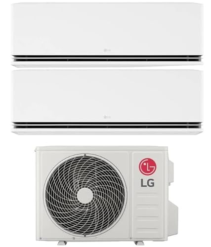 Climatizzatore Condizionatore LG DUALCOOL Deluxe wifi dual split 9000+12000 btu inverter R32 MU2R15 in A+++ in Pompa di Calore