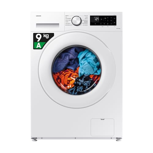 Samsung Lavatrice Crystal Clean WW90CGC04DTEET Libera installazione, 9 Kg, Wifi, Ecobubble, Vapore, Carica Frontale, 60l x 85h x 55p cm