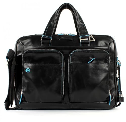Piquadro CA2849B2 Borsa, Collezione Blu Square, Nero