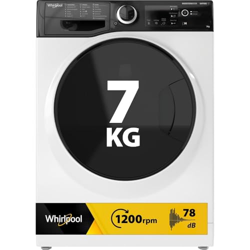 WHIRLPOOL WSB 725 D IT - Lavatrice Slim 7 kg con Carica Frontale, 16 Programmi, Centrifuga 1200 Giri, Regolazione Automatica Temperatura, Classe B - Elettrodomestici per la Casa, 59,5Lx85Hx43,5P