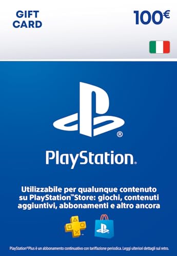 100&euro; PlayStation Store Gift Card per PlayStation Plus, Account italiano [Codice per email]