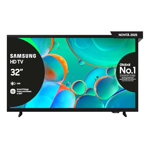 Samsung HD Smart TV 32'' UE32H5000FKXZT HD, Hyper Real Processor, HDR & Pur Color, Smart Experience, OTS Lite & Adaptive Sound, SlimLook Design, 2025