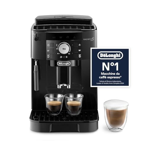 De'Longhi Perfetto Magnifica S ECAM11.112.B, Macchina da Caff&egrave; Automatica per Espresso e Cappuccino, Caff&egrave; in Chicchi o in Polvere, con Tasti a Selezione Diretta, Spegnimento Automatico, Nero