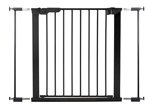 BabyDan Premier, protezione / morsetto della porta, 73,5-79,6 cm - Made in Denmark + omologazione T&Uuml;V / GS, Colore: nero