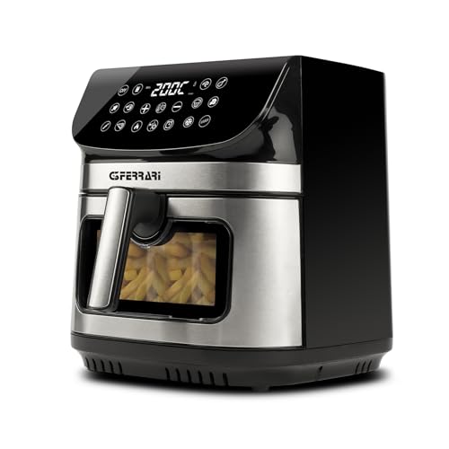 G3 Ferrari G10215 Friggisano Star Friggitrice ad Aria 9 Litri, 2200 W, 12 programmi, Display digitale, Temperatura 80&deg; - 200&deg;C, Timer 60 min, Doppia resistenza, Ricettario incluso