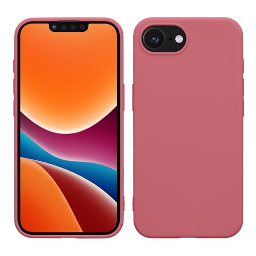 kwmobile Custodia Compatibile con Apple iPhone 17e / iPhone 16e Cover - Back Case per Smartphone in Silicone TPU - Protezione Gommata - rosa scuro