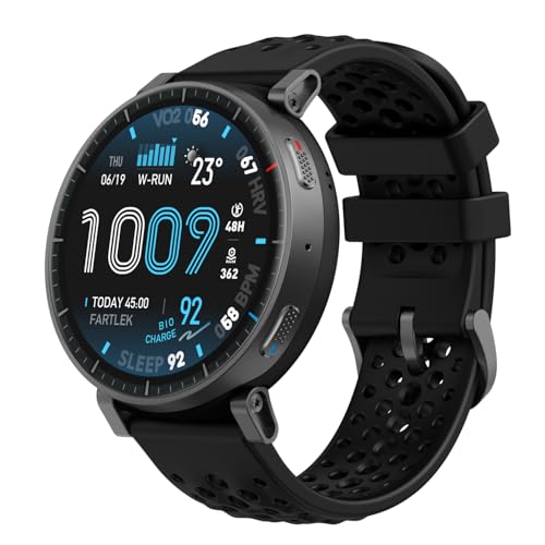 Amazfit Active Max 48mm Smartwatch 1,5'' AMOLED, 25 Giorni Autonomia, Mappe Offline, NFC, GPS, 4GB di Memoria, 170+ Sportive, 5 ATM, Monitoraggio Fitness, Sonno & Battito per Android/iPhone