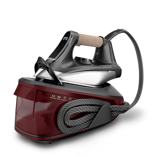 Rowenta Force Pro 350, Ferro da Stiro a Vapore Professionale, con Generatore di Vapore 350g/min, -25% di Consumo Energetico in Modalit&agrave; Eco, Funzione Verticale, 2400 W, VR7443F0, Colore Rooibos