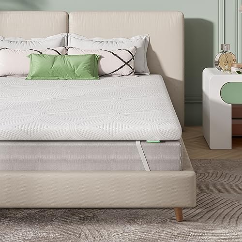 Novilla Topper 160x190, Topper Matrimoniale in Memory Foam e Schiuma Traforata Comfort 7.5cm，Tessuto Traspirante e Delicato Sulla Pelle con Elastiche Antiscivolo, Sfoderabile e Lavabile Oeko-TEX