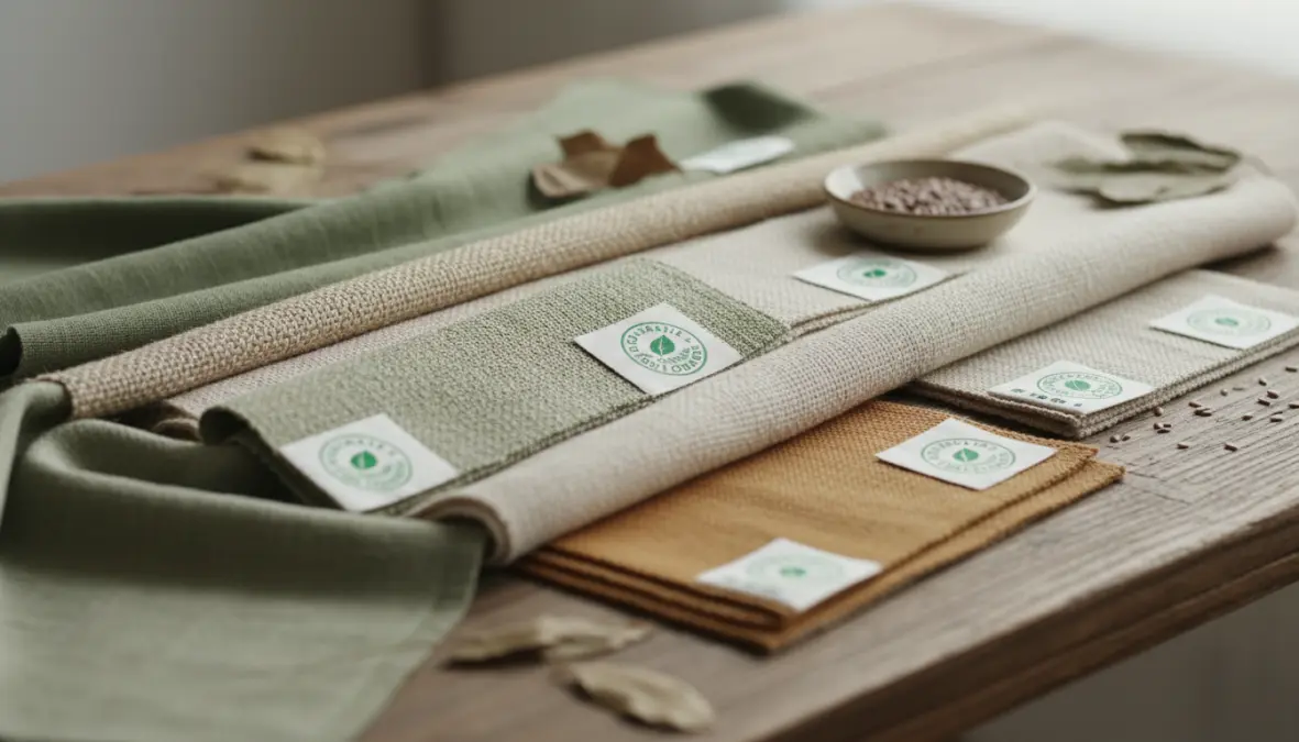 Tessuti ecologici organici: cotone biologico, lino e canapa per abbigliamento sostenibile