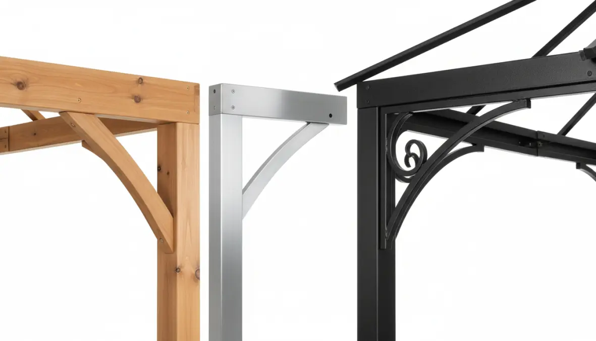 Confronto materiali gazebo giardino: legno, alluminio e ferro a confronto