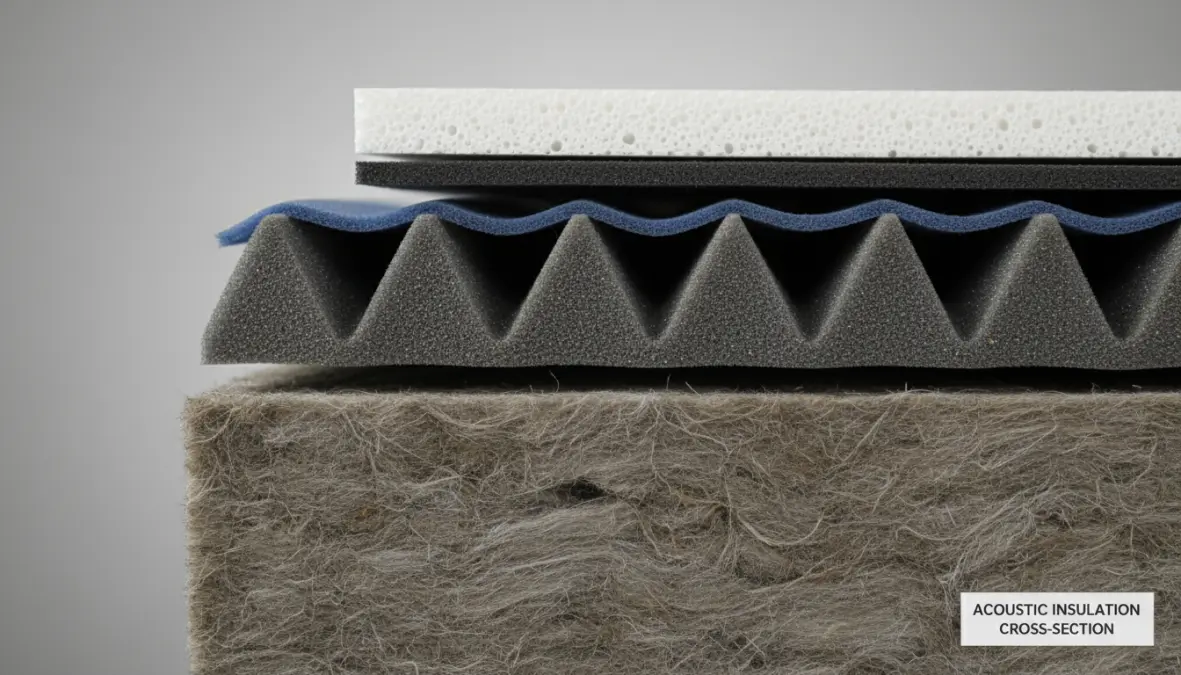 Materiali per isolamento acustico: pannelli in lana di roccia e schiume fonoisolanti