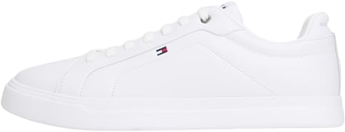 Tommy Hilfiger Uomo Icon Court Light Ess FM0FM05678 Low Top, Bianco (Bianco), 46, White, 46 EU