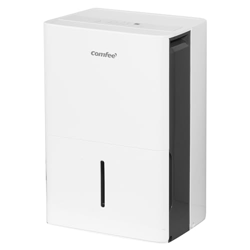 COMFEE' Deumidificatore 50L/giorno, Deumidificatore casa muffa adatto fino a 116㎡, Tanica da 6L, Ruote Piroettanti, Modalit&agrave; Asciugatuta, Ridotta Rumorosit&agrave;, MDDPE-50DEN7