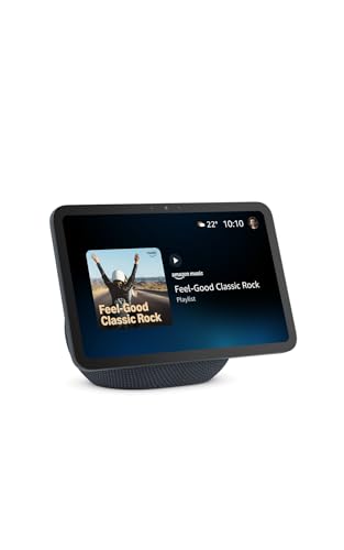 Amazon Echo Show 8 (ultimo modello) - Schermo HD da 8,7" con colori vibranti, audio spaziale, Grafite, con Accesso Anticipato ad Alexa+