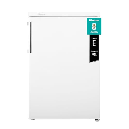 Hisense FV105D4BW21 Congelatore Sottotavolo Monoporta, 3 Cassetti, 82 Litri, 40 Decibel, Bianco, 57.5 x 56 x 84.5