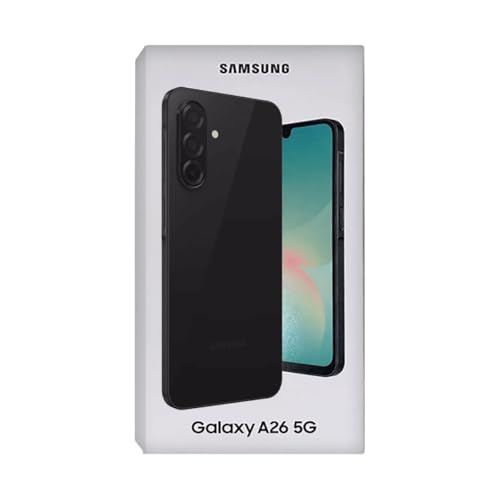 Samsung Galaxy A26 5G, Smartphone con Funzioni intelligenti, Display Super AMOLED 6.7", 6GB RAM, 128GB, Batteria 5.000 mAh, memoria espandibile, Black (Samsung Galaxy A26 128GB 5G Dual SIM c)