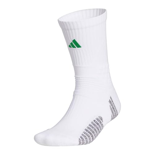 adidas Uomo Crew Socks, white/team green, 42-45