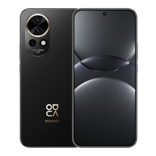 HUAWEI nova 13 Smartphone, 12 GB+256GB, 6.7" pollici per lo Schermo OLED dai Bordi Sottilissimi, Fotocamera frontale Ultra-Wide da 60 MP, AI Best Expression, SuperCharge 100 W, 5000 mAh, Nero