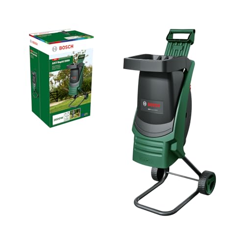 Bosch Trituratore AXT Rapid 2000 (per triturare efficacemente i rifiuti del giardino; potente motore da 2000 W)