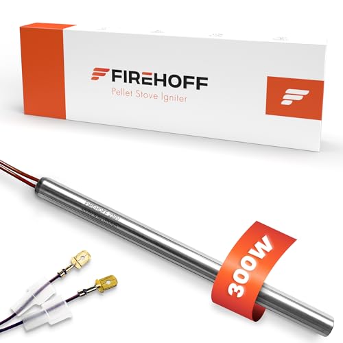 Candela di accensione per stufa a pellet, 300 W, 155 mm, diametro 9,9 mm, filettatura 3/8 con connettore rapido, garanzia 2 anni