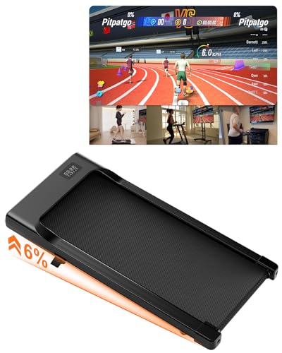 Superun Raceable Tapis Roulant Elettrico Adatto per Dispositivi Indossabili ad Alta Tecnologia, Walking Pad con Controllo APP da Max 136 kg per Casa con Corsi di Formazione