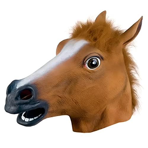 Retoo Maschera Cavallo Divertente, Costume Unico Per Festa, Carnevale, Halloween, Cosplay, Con Visibilit&agrave; Comoda, Taglia Universale