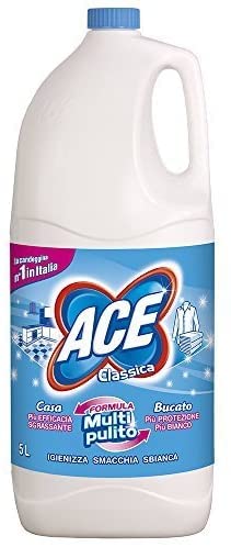 2 x ACE Candeggina Classica Regolare Liquida 5 Litri 5000 ML