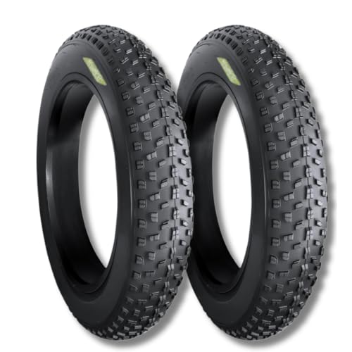 2 COPERTONI 20 X 4.0 PER FAT BIKE E-BIKE GOMME 20'' COPPIA DI PNEUMATICI TASSELLATI BICICLETTA FAT ELETTRICA