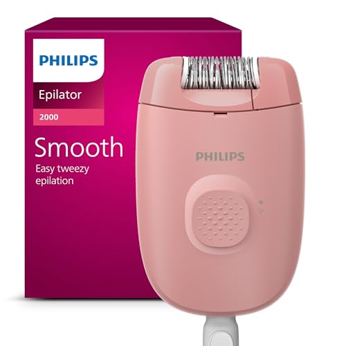Philips Epilatore Serie 2000, epilatore con filo per gambe, dispositivo di epilazione da donna, modello BRE229/00