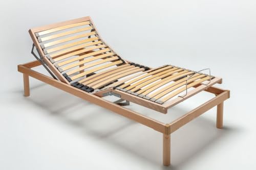 Mentor - Rete Ortopedica a Alzata Elettrica SINGOLA 80x190 Diantha MED Elettrica DISP. MEDICO DETRAIBILE con 2 motori (4 per matrimoniale) indipendenti e Telecomando Wireless Omaggio