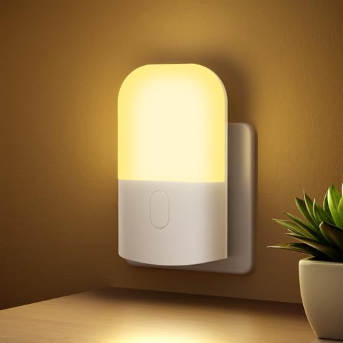 GRIFEMA GD101-1 Luce Notturna per Bambini 3 Livelli di Luminosit&agrave; Regolabili, Luce Notturna con Sensore di Luce per Cameretta, Bagno, Corridoio, Cucina, Scale, 2700K Bianco Caldo