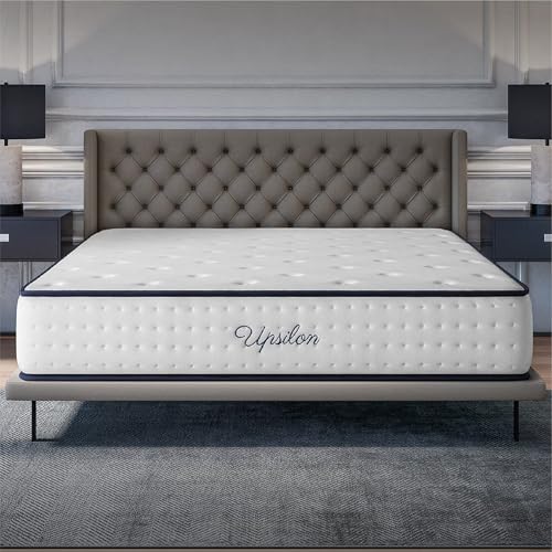 COSMOS - Materasso molle insacchettate 160 x 200 cm - Modello Upsilon - Alto 30 cm - Semirigido - Anallergico Antiacaro - Alleviamento Punti di Pressione 7 Zone - Schiuma Memory e Blue Latex