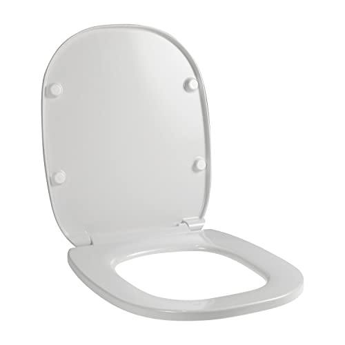 Copriwater per POZZI GINORI 500 CINQUECENTO BIANCO come ORIGINALE TERMOINDURENTE cerniera inox normale o rallentata soft close