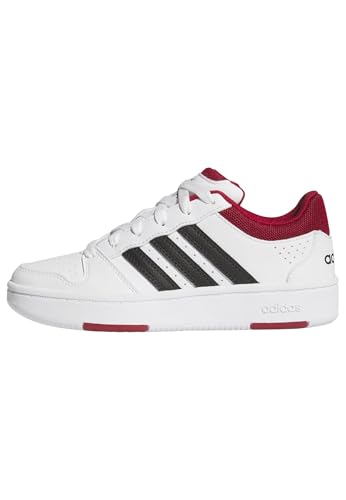 adidas Unisex - Bambini e Ragazzi Hoops Classic J Shoes, Ftwr White/Core Black/Team Victory Red, 39 1/3 EU