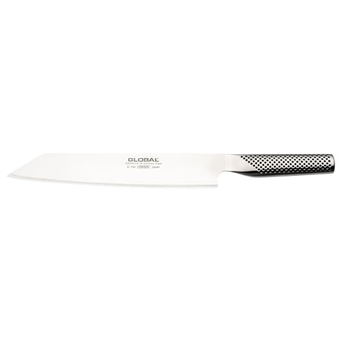Global G 106 Kiritsuke. Coltello da cucina orientale, adatto a tutte le lavorazioni del pesce. Ideale per Sushi-sashimi. Lunghezza lama centimetri 24