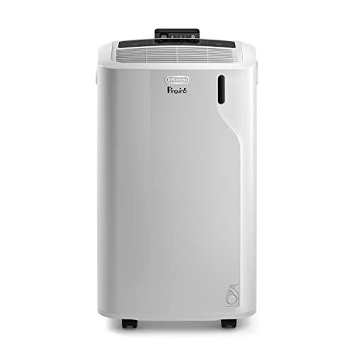 De'Longhi L'Originale Pinguino PAC EM82, Condizionatore portatile, Silenzioso, 9400btu/h, per ambienti fino a 80 m&sup3;, Funzione Deumidificazione, Gas Ecologico R290, Classe A, Timer 24H, Telecomando