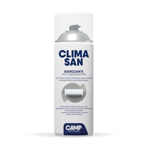 CAMP Climasan Igienizzante - Igienizzante Climatizzatore Casa, Spray per Condizionatori Ideale per Rimuovere Germi e Batteri, Pulizia Condizionatore ad Azione Purificante, Made in Italy, 400 ml