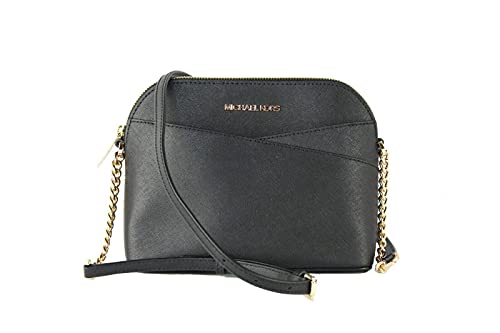 Michael Kors 35F1GTVC6T-BLACK - Borsetta Donna, Schwarz/Goldfarben,